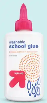 Target up&up washable school glue offer