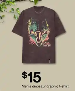 Target Men's dinosaur graphic t-shirt offer