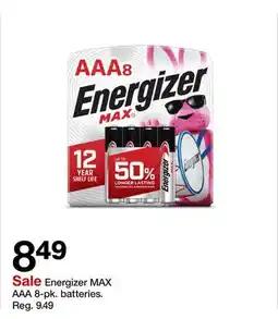 Target Energizer MAX AAA 8-pk. batteries offer