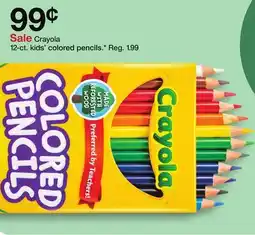 Target Crayola 12-ct. kids' colored pencils offer