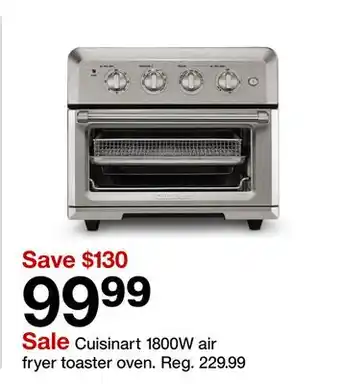Target Cuisinart 1800W air fryer toaster oven offer