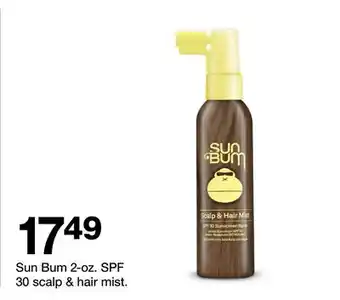 Target Sun Bum 2-oz. SPF 30 scalp & hair mist offer
