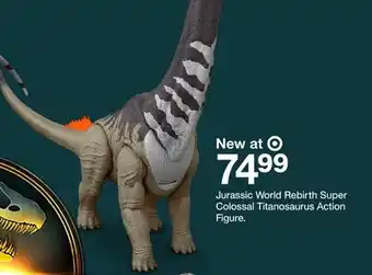 Target Jurassic World Rebirth Super Colossal Titanosaurus Action Figure offer