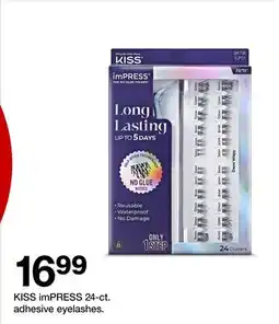 Target KISS imPRESS 24-ct. adhesive eyelashes offer