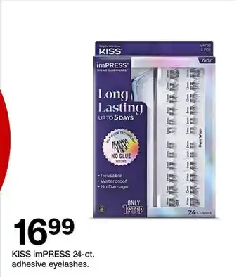 Target KISS imPRESS 24-ct. adhesive eyelashes offer