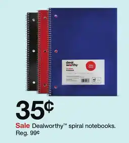 Target Dealworthy spiral notebooks offer
