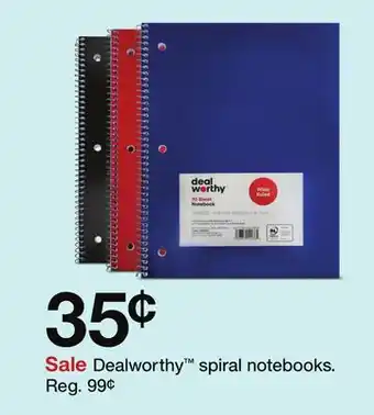 Target Dealworthy spiral notebooks offer