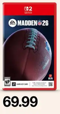 Target Madden NFL 26 Nintendo Switch offer