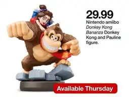 Target Nintendo amiibo Donkey Kong Bananza Donkey Kong and Pauline figure offer