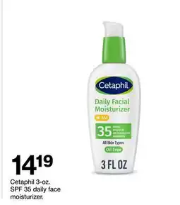 Target Cetaphil 3-oz. SPF 35 daily face moisturizer offer