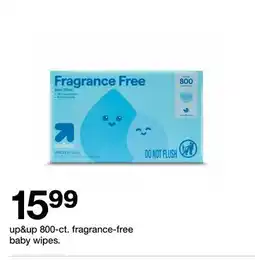 Target up & up 800-ct. fragrance-free baby wipes offer