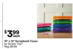 Michaels 12 x 12 Scrapbook Cases by Simply Tidy offer
