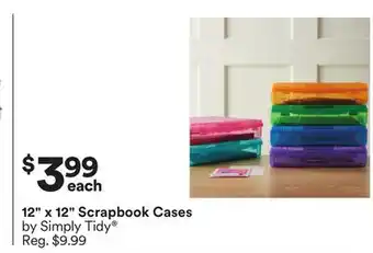 Michaels 12 x 12 Scrapbook Cases by Simply Tidy offer