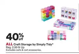 Michaels ALL Craft Storage by Simply Tidy offer