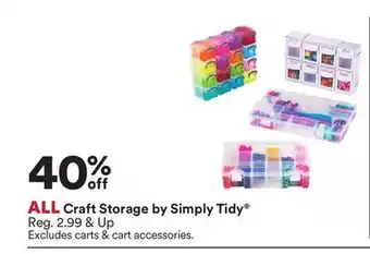 Michaels ALL Craft Storage by Simply Tidy offer