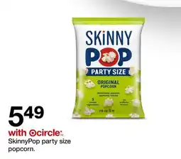 Target SkinnyPop party size popcorn offer
