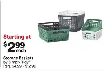 Michaels Storage Baskets by Simply Tidy offer