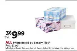 Michaels ALL Photo Boxes by Simply Tidy offer