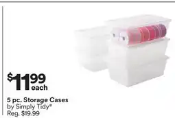 Michaels 5 pc. Storage Cases by Simply Tidy offer
