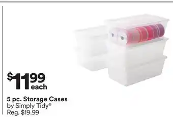 Michaels 5 pc. Storage Cases by Simply Tidy offer