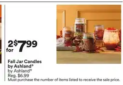 Michaels Fall Jar Candles by Ashland by Ashland offer