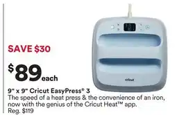 Michaels 9 x 9 Cricut EasyPress offer