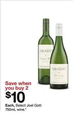 Target Joel Gott 750mL wine offer