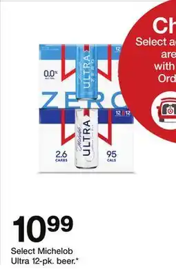 Target Select Michelob Ultra 12-pk. beer offer