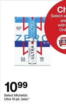 Target Select Michelob Ultra 12-pk. beer offer