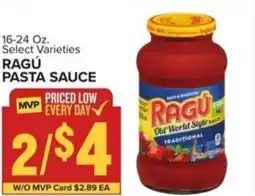Food Lion Ragú pasta sauce offer