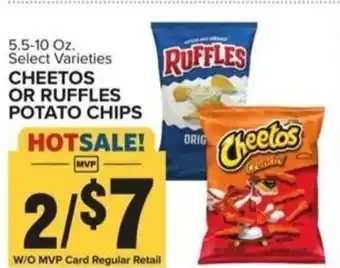 Food Lion Cheetos or ruffles potato chips offer