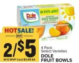 Food Lion Dole fruit bowls offer