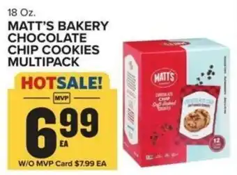 Food Lion Matt's bakery chocolate chip cookies multipack offer