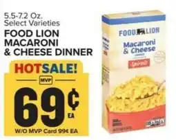 Food Lion FOOD LION Macaroni & Cheese Dinner offer