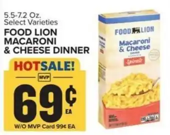 Food Lion FOOD LION Macaroni & Cheese Dinner offer