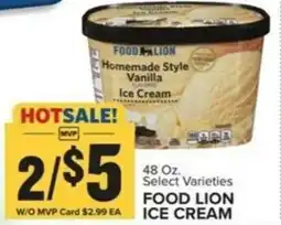 Food Lion FOOD LION Ice Cream offer