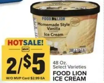 Food Lion FOOD LION Ice Cream offer