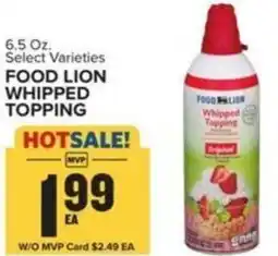 Food Lion FOOD LION Whipped Topping offer