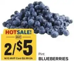 Food Lion Pint blueberries offer