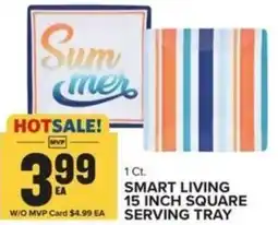 Food Lion Smart living 15 inch square serving tray offer