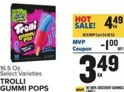 Food Lion Trolli gummi pops offer