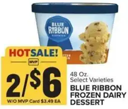 Food Lion Blue ribbon frozen dairy dessert offer