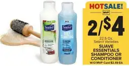 Food Lion Suave essentials shampoo or conditioner offer
