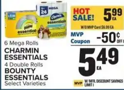 Food Lion Charmin essentials, bounty essentials offer