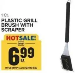 Food Lion Plastic grill brush with scraper offer