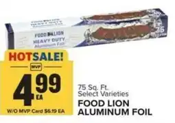 Food Lion Food alion aluminum foil offer