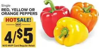 Food Lion Red, yellow or orange peppers offer