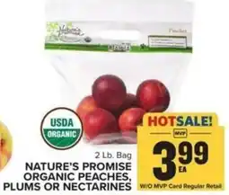 Food Lion Nature's promise organic peaches, plums or nectarines offer