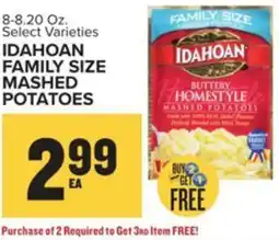 Food Lion Idahoan family size mashed potatoes offer