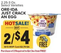 Food Lion Ore-ida just crack an egg offer
